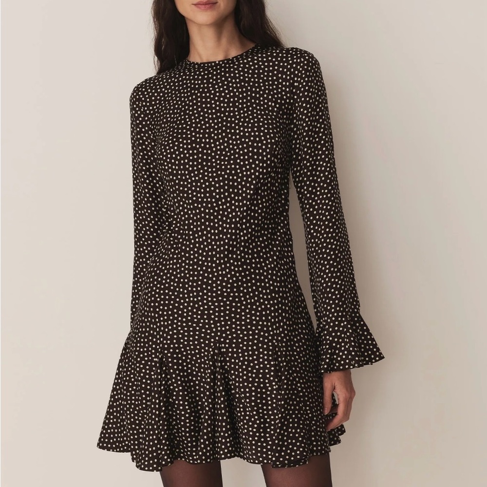 SOLD - Doen Narcisse Black and White Mini Dress
